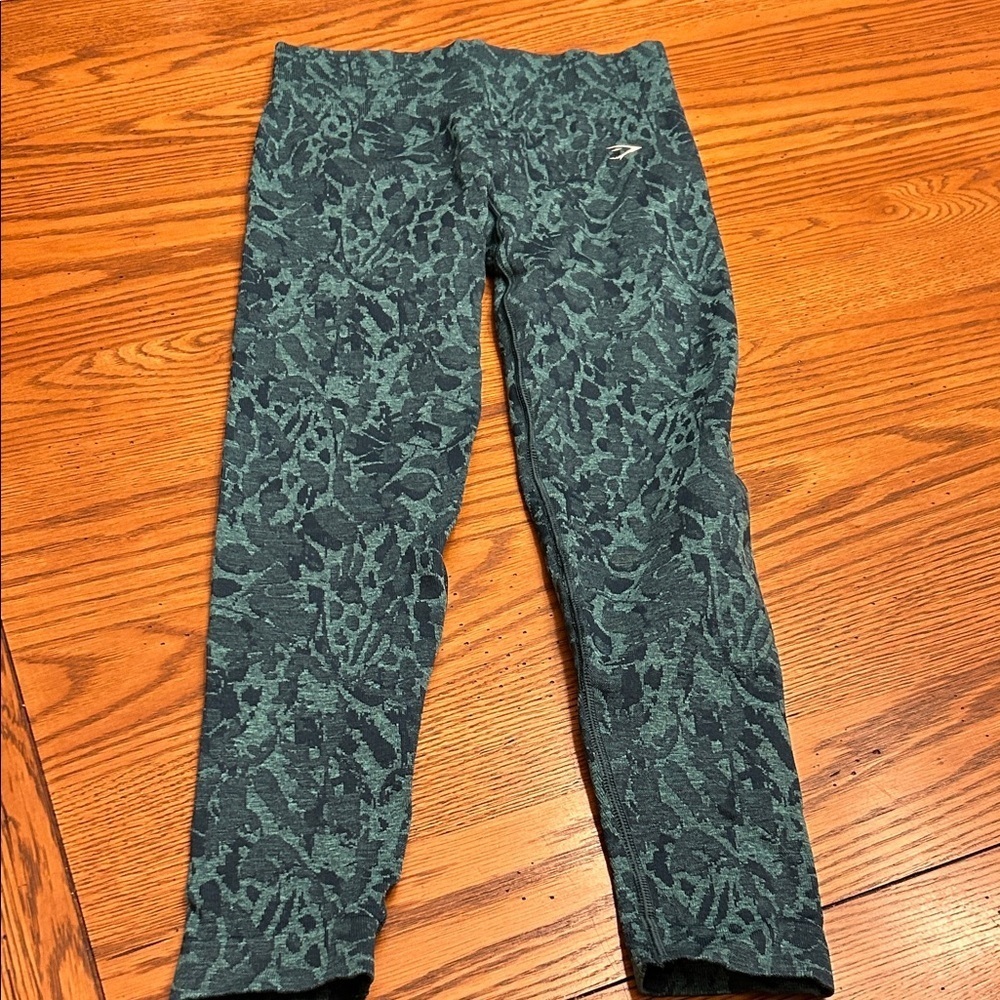 Gymshark Teal Patterned Leggings
